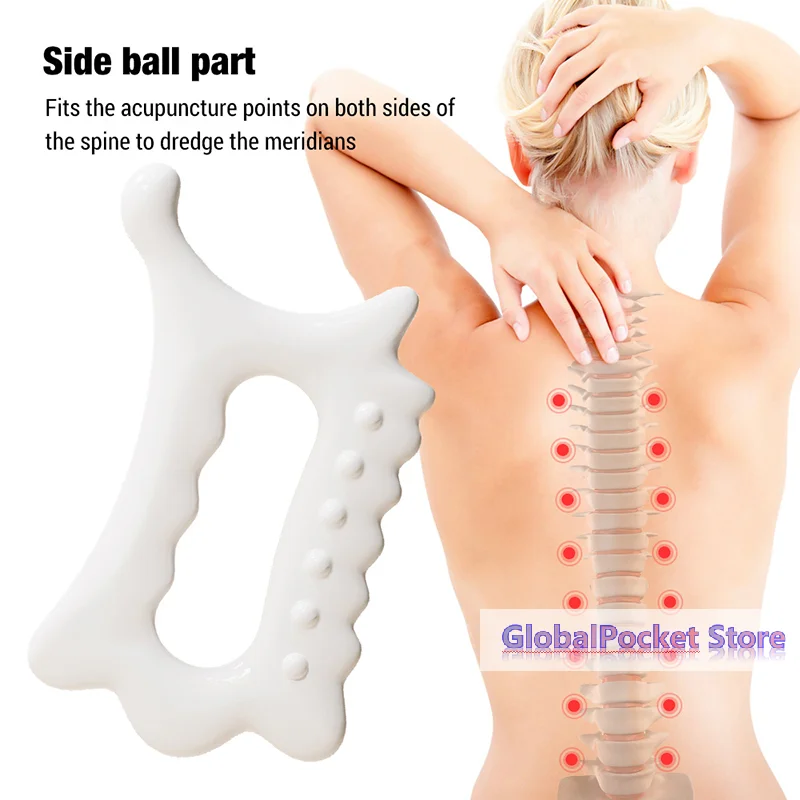 [TG823]Facial Gua Sha Massage Board Resin Reduce Fat Static Free Portable Full Body Scraping Plate For Women Adults
