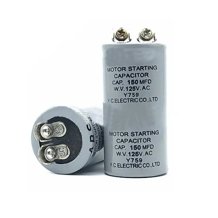 Motor running capacitor series AC Water pump startup capacitor Motor Capacitor Start Capacitor 150MFD 125VAC