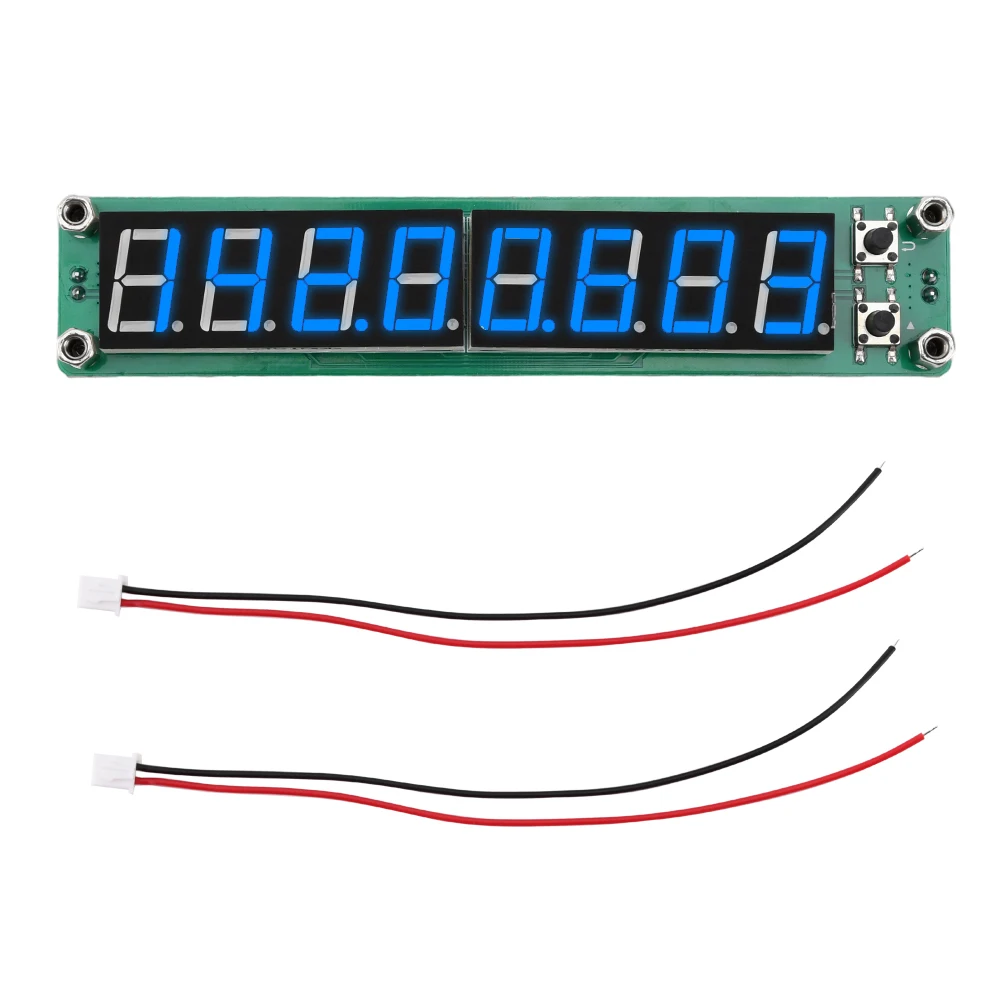 0.1mHz-60mHz To 20mHz-1.2gHz Frequency Meters RF Signal Frequency Counter DC9-15V Cymometer Eight Digits Digital Display