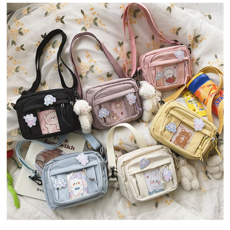 Nowa torba Kawaii dziewczęca 2024 New JK przezroczysta torba mała torebka Crossbody dla kobiet torebki i torebki torba na ramię Itabag Bolso