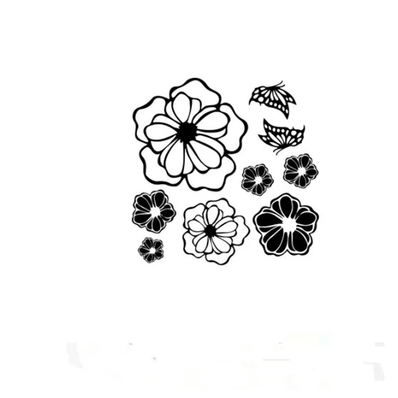 

1Pcs Magic Flowers Creative Personality Green Wall Stickers Cabinets Refrigerator Washing Machine Stickers Air Conditioning