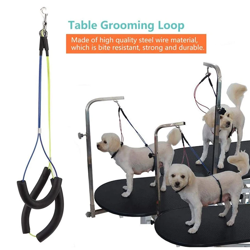 Pet Grooming Table Stand Wire On Stand Lanyard Pet Tools Cats Dog Restraint Rope For Grooming Table Pets Store Dogs Rope