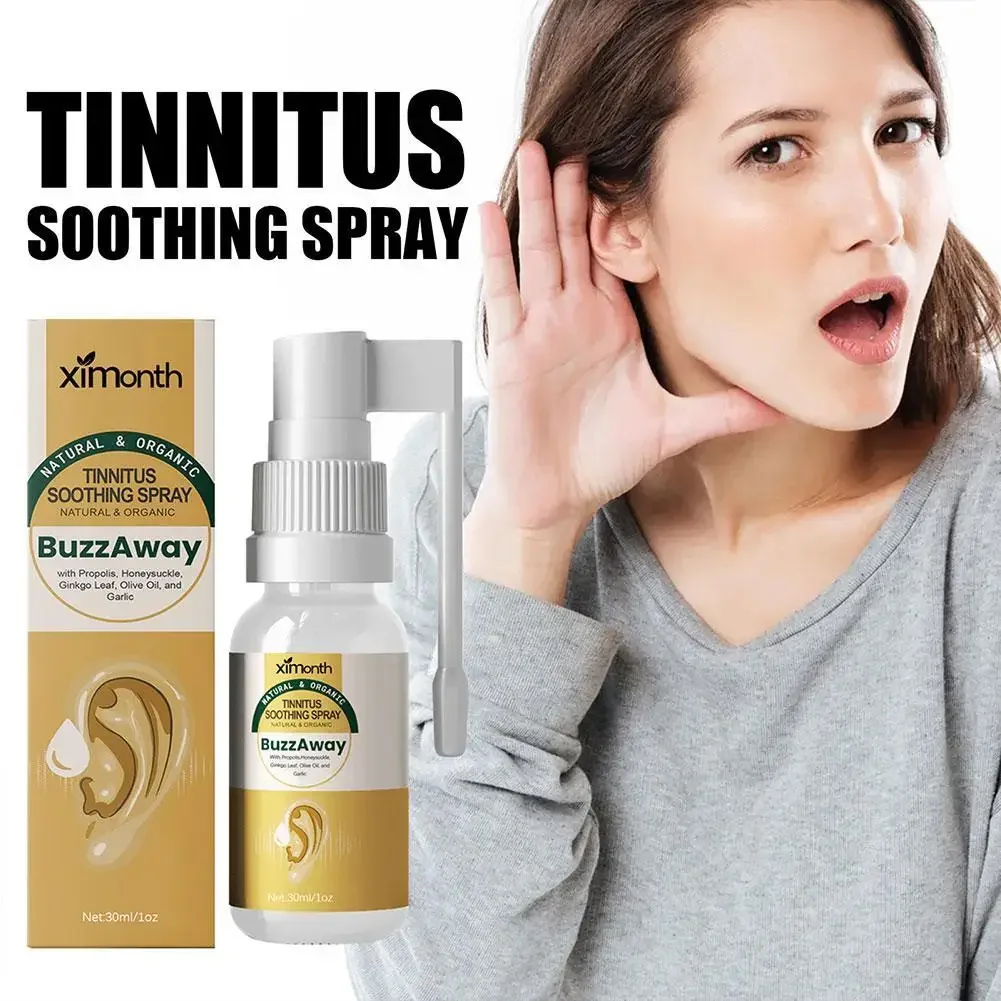 보청기 30ml Propolis Tinnitus Spray Relieving Health Tinnitus Fluid Ear Ear Deafness Swelling Otitis Health Care Treatment 귀이개