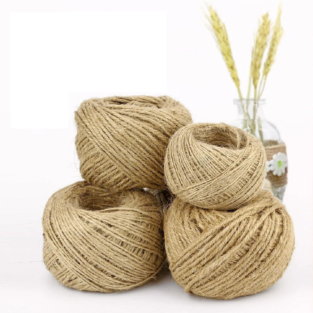 Vintage Natural Hemp Rope For DIY Jute Rope Hanging Photo Wall Handmade Scrapbooking Crafts Gift Decoration Weave Twine String