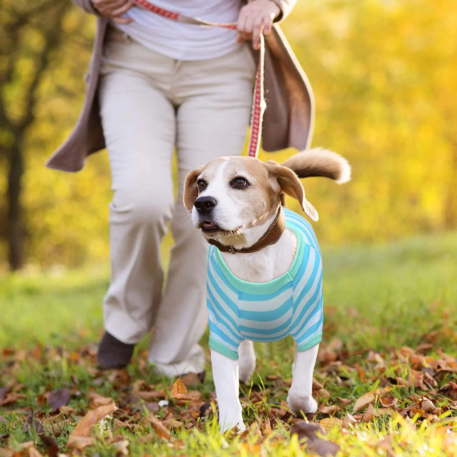 Stripe Dog T-shirt for Small Medium Dogs Cats Puppy Short Sleeve Cotton Shirt Pet Dog Summer Clothes French Bulldog Terrier