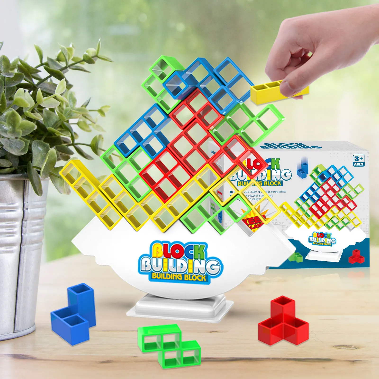 1 set 16pcs-32pcs Balance Pile Tabletop Game for Family and Friends - Interactive Parent-Child Puzzle Building Toy