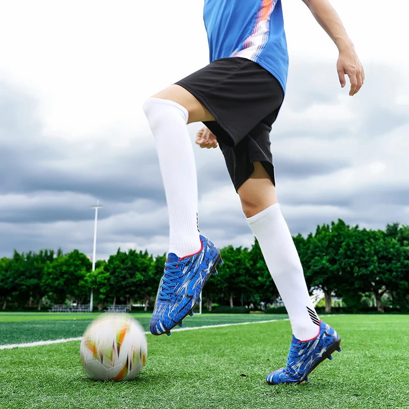 أحذية كرة القدم للرجال، أحذية كرة القدم الرياضية للتدريب - أحذية رياضية احترافية ناعمة وخفيفة الوزن وجيدة التهوية للجنسين