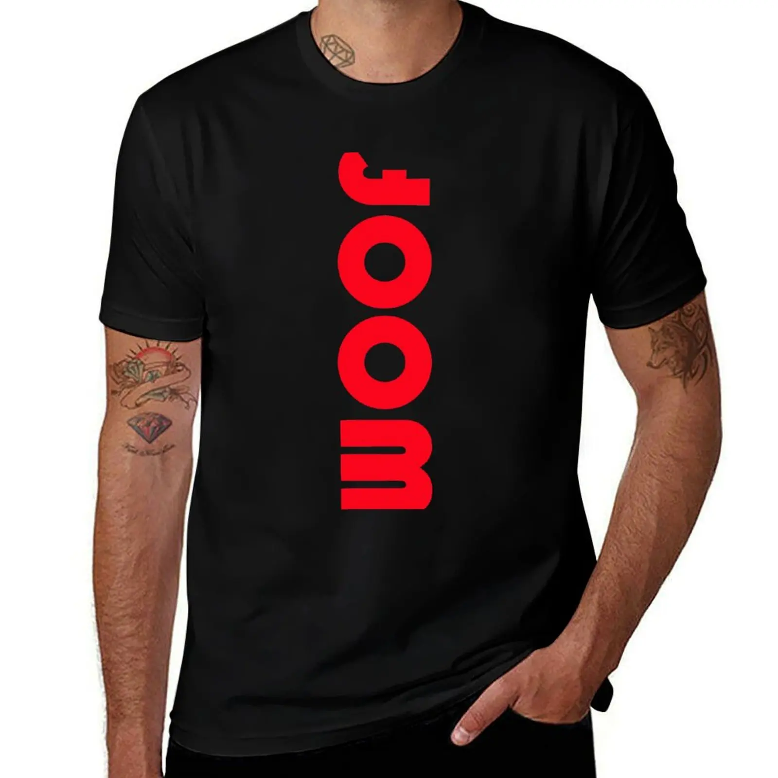 

woof red T-Shirt Fashion Graphic Tee for Men