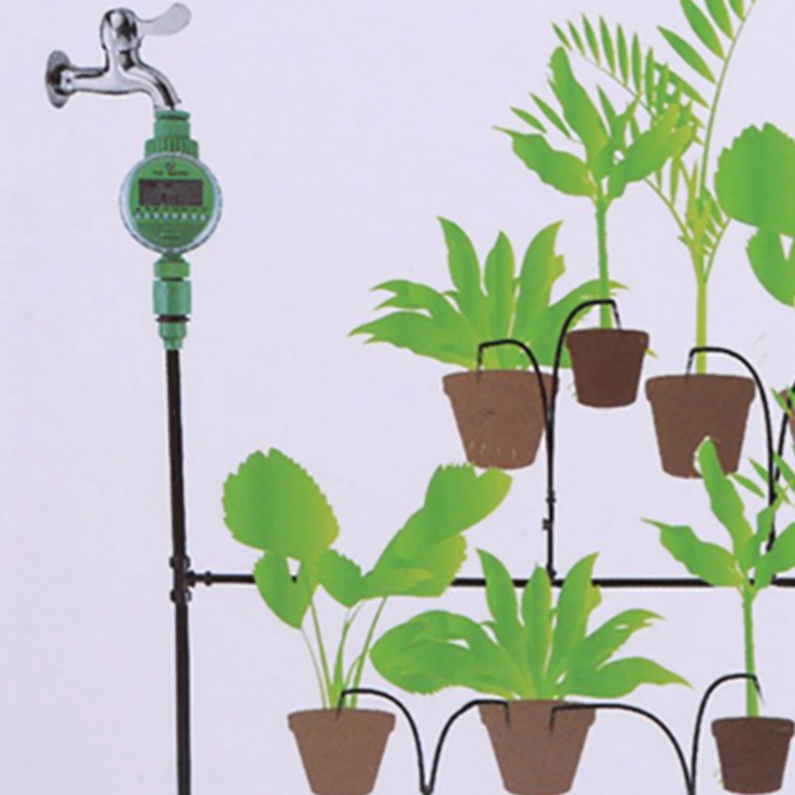 Automatic Watering Timer Programmable Garden Watering Timer Irrigation Controller with Threaded Connectors (threaded) Easy To