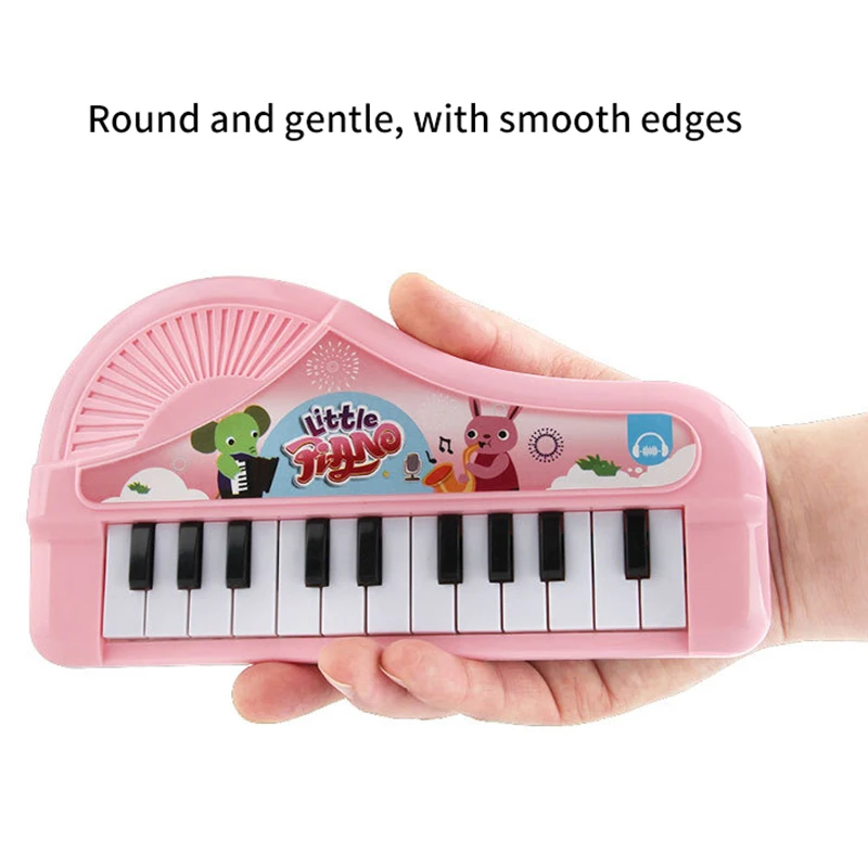 Keyborad de sonido eléctrico intermitente para niños, instrumento Musical de Piano, juguete educativo para el desarrollo temprano, 1 unidad