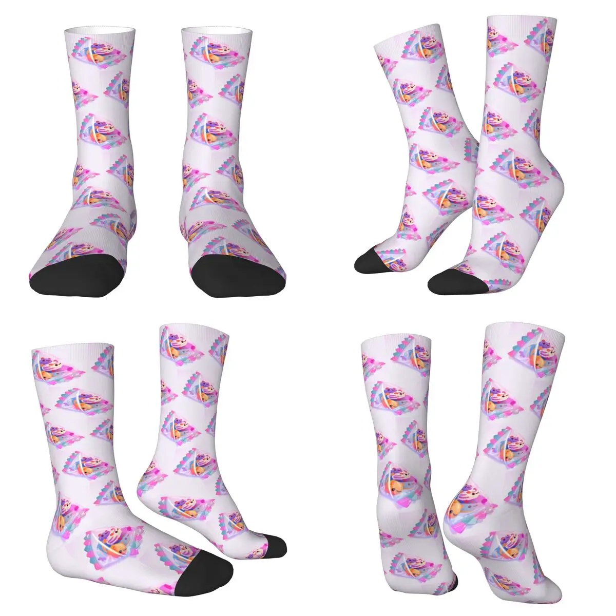 سبيكة جيلي فول البحر - جوارب داكنة، جوارب هاراجوكو الممتصة للعرق، جوارب طويلة لجميع المواسم لهدايا عيد الميلاد للرجال والنساء #1