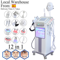 12 in 1 H2O2 Small Bubble Machine Water Oxygen Hydro Skin Scurbber Face Lifting Jet Auqa Peel Machine Skin Rejuvenation For Spa