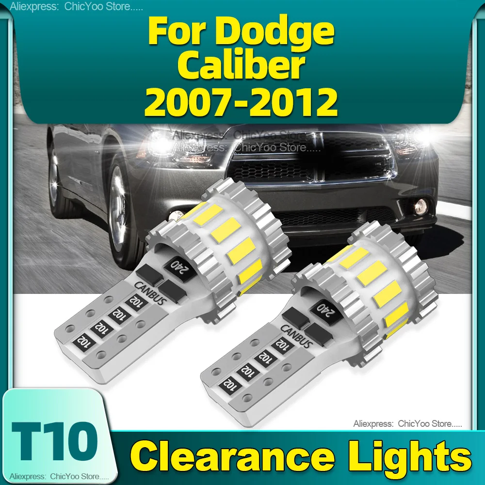 

6000K White W5W T10 18SMD Led Bulbs Canbus Car Clearance Lights CSP Chip For Dodge Caliber 2007 2008 2009 2010 2011 2012