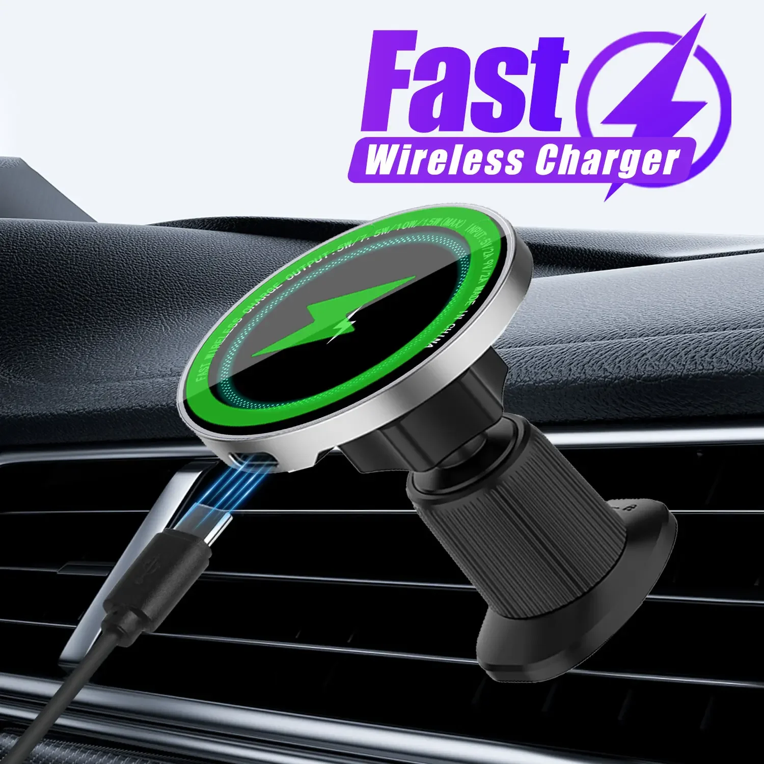 15W Magnetic Car Wi… - image