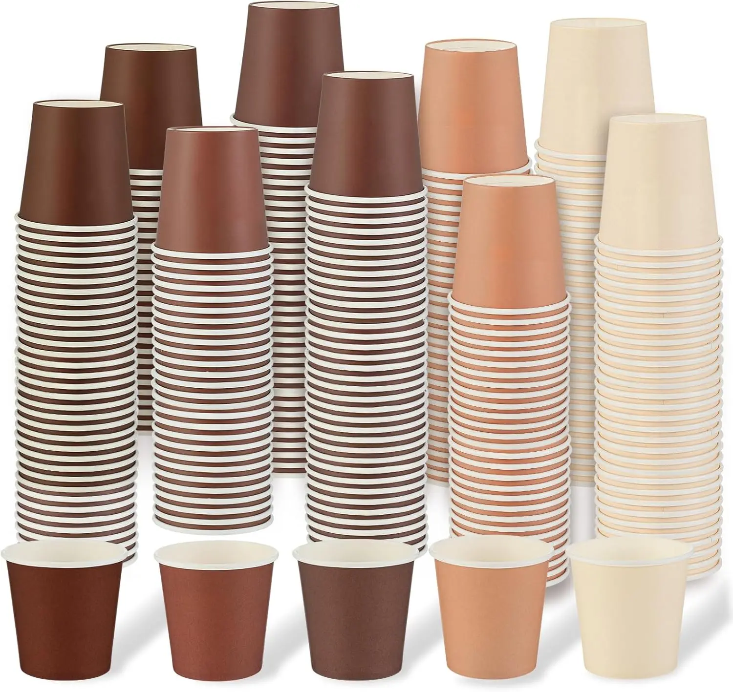 

500 Pcs 4oz Paper Espresso Cups, Disposable Hot Coffee Cups, Small Tea Cup for Hot and Cold Drinks, Suitable for Italian