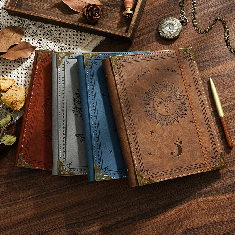 

Retro Magic Diary, Thickened A5 Loose Leaf Notebook, Elegant Academy Style Journal, High Appearance Hand Account Book