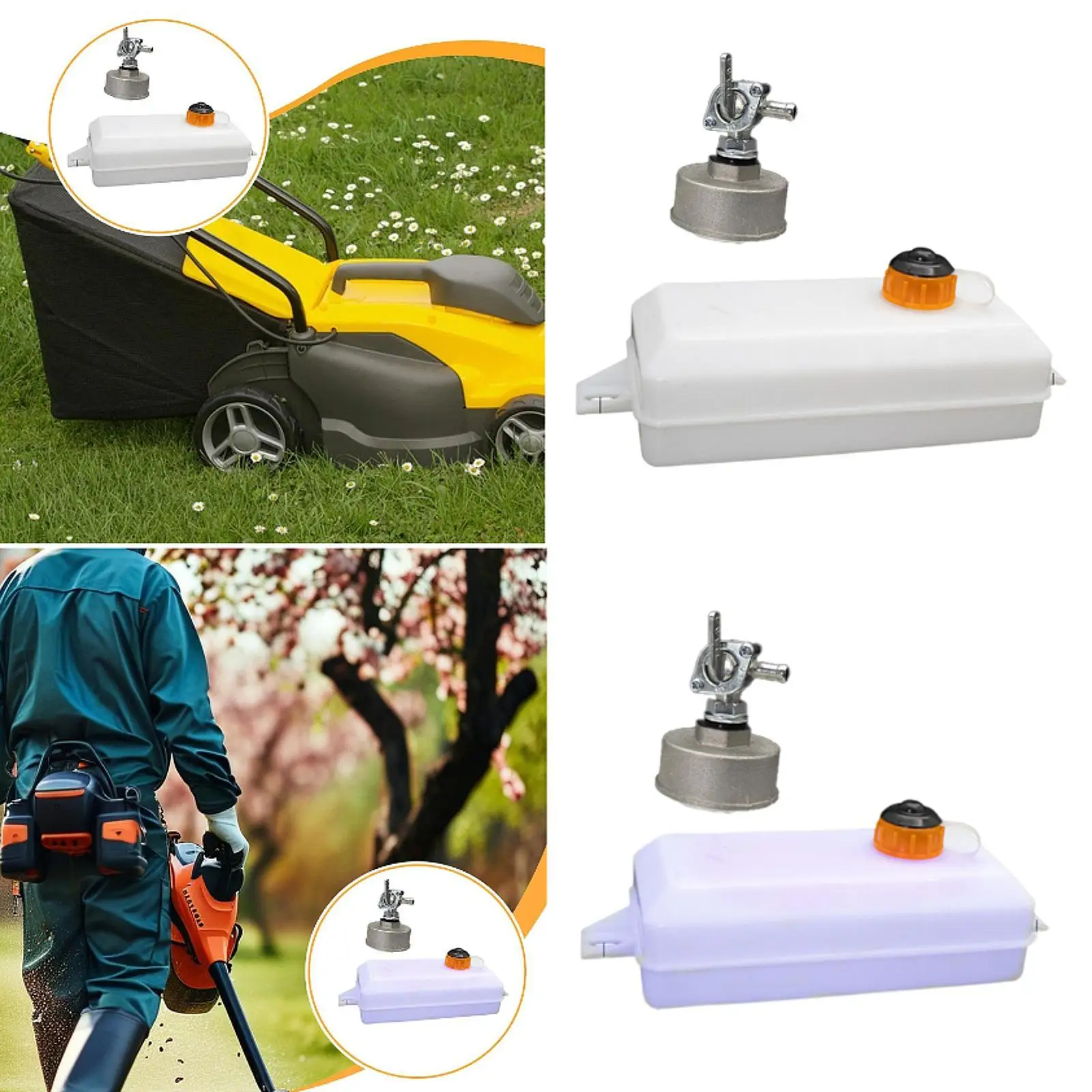 

Impact Rammer Fuel Tank Portable Thickened Gas Fuel Container for Grass Cutter Lawnmower Trimmer Brush Cutter Electric Tampers