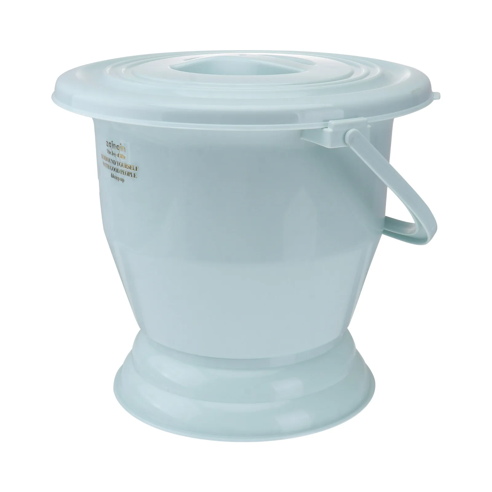 

1Pcs Household Portable Spittoon Plastic Buckle Bedpan Lock Lid Adult Night Urine Storage Pot Convenient Household Spittoon