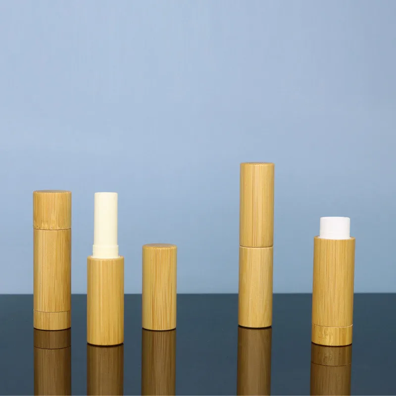 10/30pcs Bamboo Lipstick Tube Lip Gloss Containe DIY Refillable Bottle Eco-friendly 2.8g 4g Lipstick Bottle Empty Tube Container