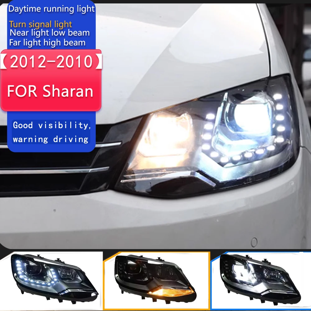 

Car Styling Head Lamp for Sharan Headlights 2012-2020 Sharan LED Headlight MPV DRL Hid Angel Eye Bi Xenon Beam Accessories