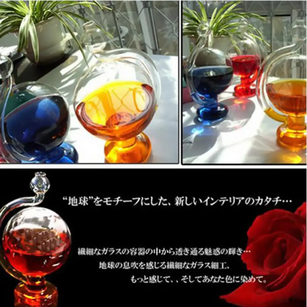 Slass Vase Weather Barometer Bottle DIY Glass Decor for Weather Meters Testers Room Ornament