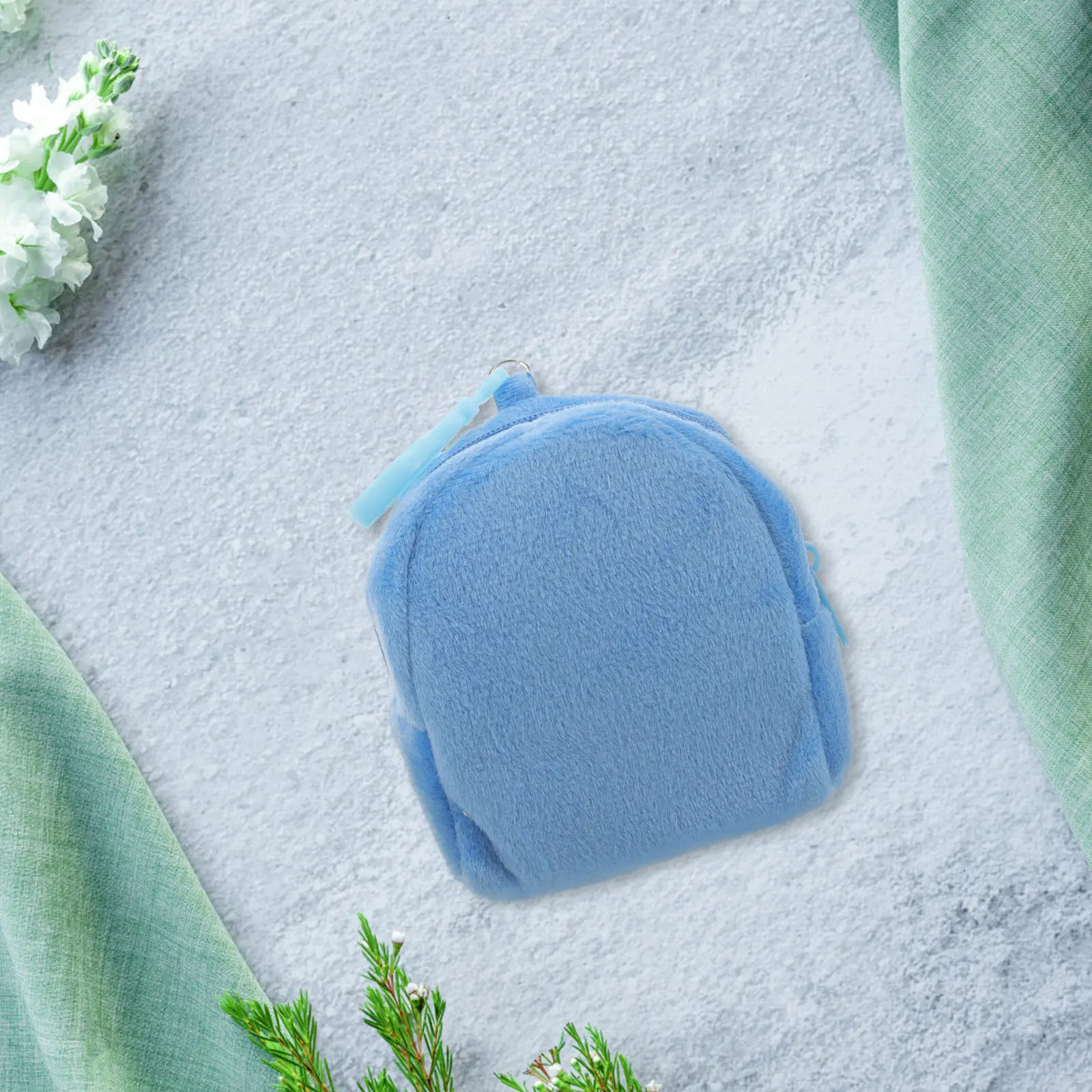 

Мини-кошелек для монет ярких цветов для женщин, мягкий на ощупь, с брелоком, маленький органайзер для аксессуаров, дорожная сумка для хранения необходимых вещей