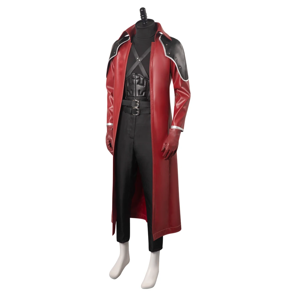 Crisis Core Final Fantasy VII Reunion Genesis Rhapsodos Costume Cosplay abiti Halloween Carnival Suit per uomini adulti gioco di ruolo