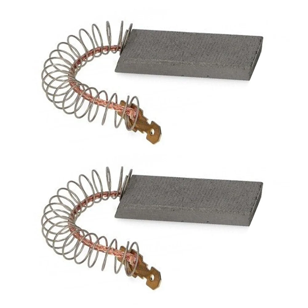 Machine Carbon Brushes Power Tool Parts 13.5x5x43mm Carbon And Metal Repairs Intermittent Motors Restore Electric Braking