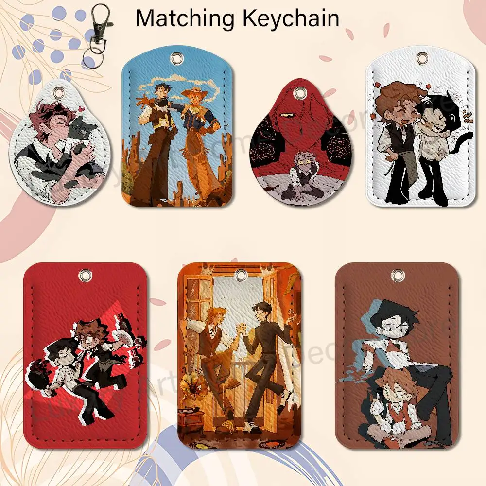 Vincent Rody D-Dead P-Plate Premium PU Leather Card for Daily Use Holder Card Case with Metal Carabiner Customizable Design