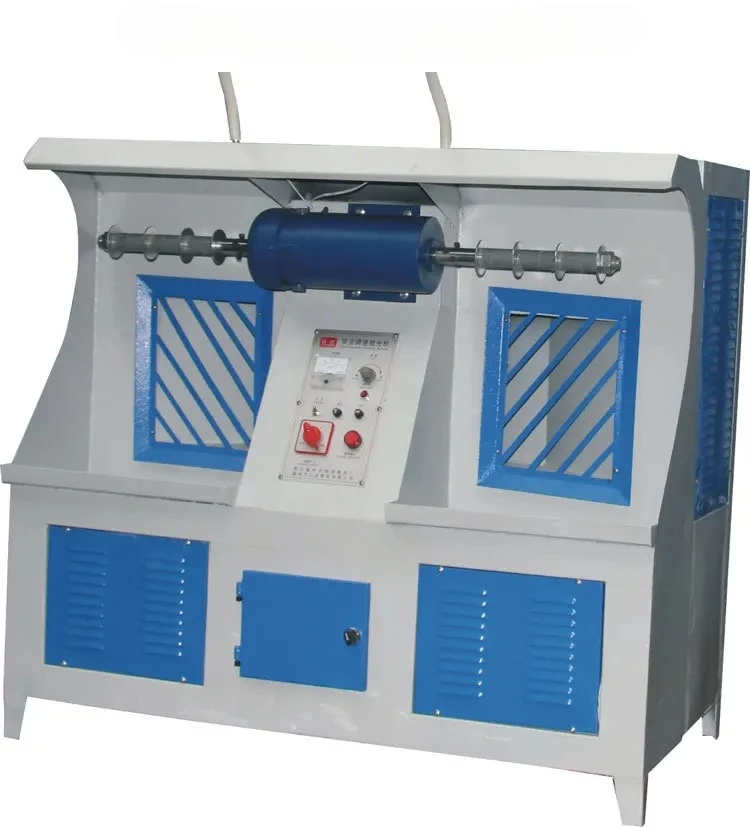 

double-head box-type vacuum polishing machine, double-head for shoes, leather goods, rough grinding and polishing machine