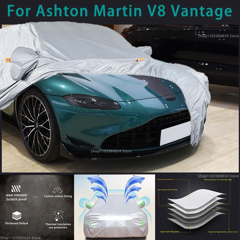 

For Ashton martin V8 Vantage Waterproof Full Car Covers Outdoor Sun uv protection Dust Rain Protective Auto Protective cover