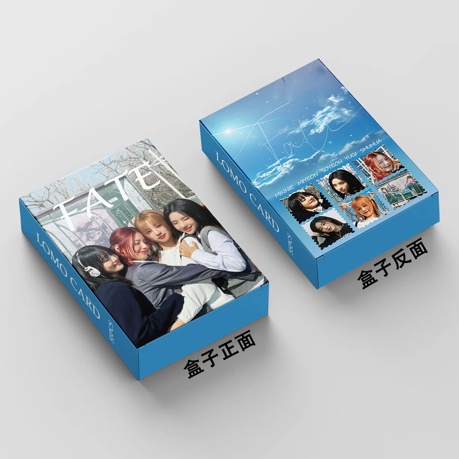 K-pop GIDLE Canção Yuqi Lomo Cartões, Fate Photocards, Cartões colecionáveis, fã de estudante, G I-DLE, 55pcs por caixa