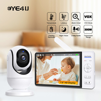 Video Baby Monitor 7inch Display Screen 2 Way Audio Talk Video Surveillance Zoom Camera With Lullaby Temperature IR Night Vision
