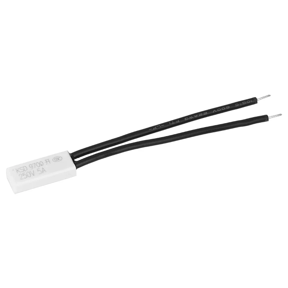 10pcs KSD9700 Normally Open Temperature Control Switch Thermal Protector Plastic Probe50℃