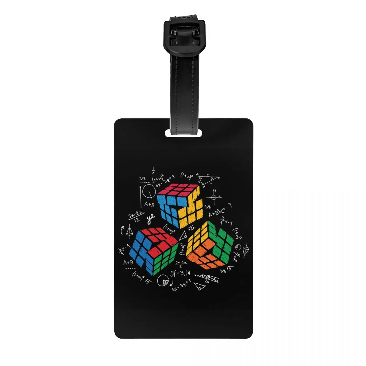 Custom Cool คณิตศาสตร์ Rubik Rubix Rubiks ผู้เล่น Cube คนรักคณิตศาสตร์แท็กกระเป๋าเดินทางครูกระเป๋าเดินทางกระเป๋าเดินทางความเป็นส่วนตัว Cover ID Label