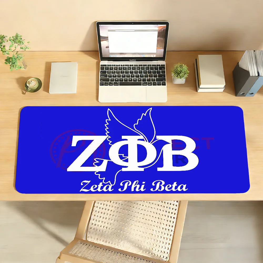 Zeta Phi Beta  Mouse Pad  Non-slip Locking Edge DeskMat PC Laptop Accessories Rubber Office Keyboard Large Game XXL carpet