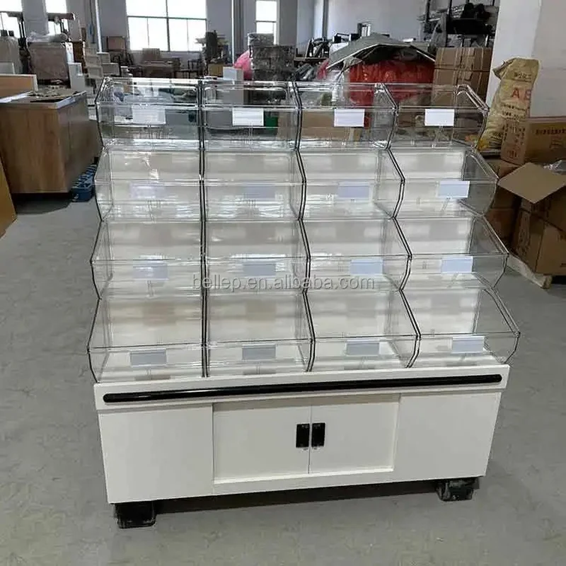 custom.Custom Candy Pick and Mix Candy Display Stand Supermarket Snack Shop Chocolate Bulk Sweet Display Rack With Acrylic