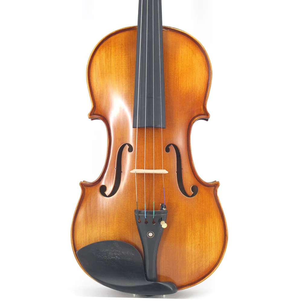 4/4‑1/8 Size Handmade Pattern Violin With Case Bow For Students Beginners Practice Grade Examination Home Performance