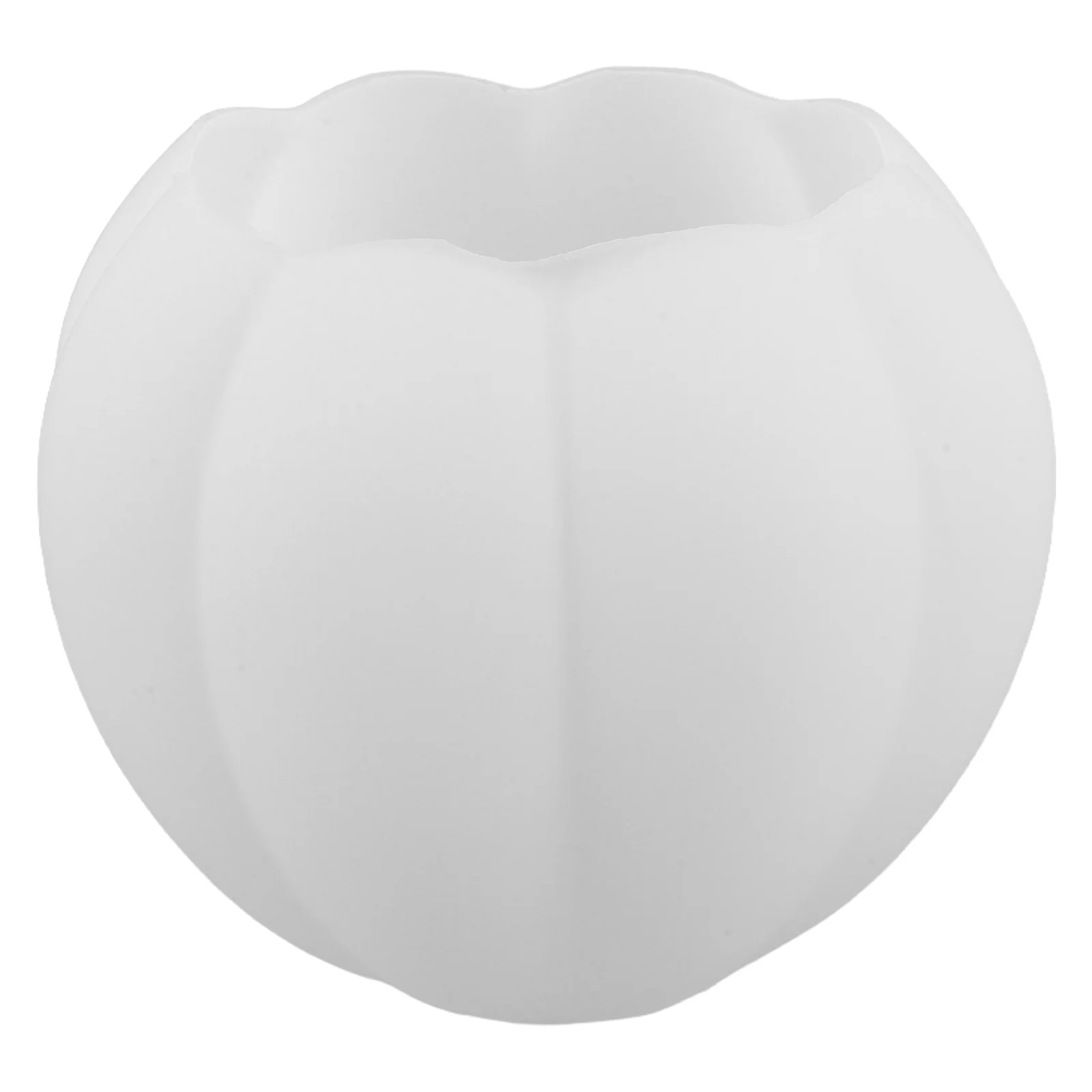 

Hand Blown Glass Pumpkin Lampshade Creamy White Replacement Pendant Light Cover for Autumn Halloween Thanksgiving Lighting