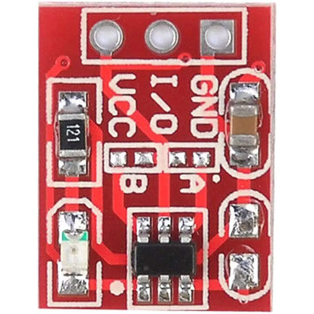 100Pcs TTP223 Capacitieve Touch Schakelaar Knop Sensor Module Single Channel Zelfsluitende/No-Locking Wijzigt Sensor Voor arduino