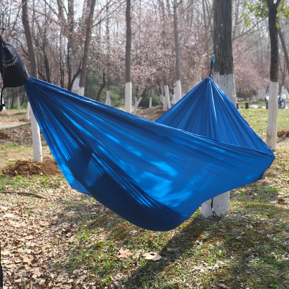 

Parachute Nylon Camping Hammock Outdoor Camping Hammocks Double Person Portable Swing Hammock