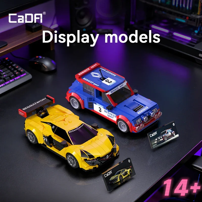 NUEVO Juego de Bloques de Construcción CaDA 1:24, Maxi Turbo Car Set, Coche Deportivo Renault, Coche Retro, Ladrillos, Regalo de Cumpleaños para Adultos, Niños y Jóvenes