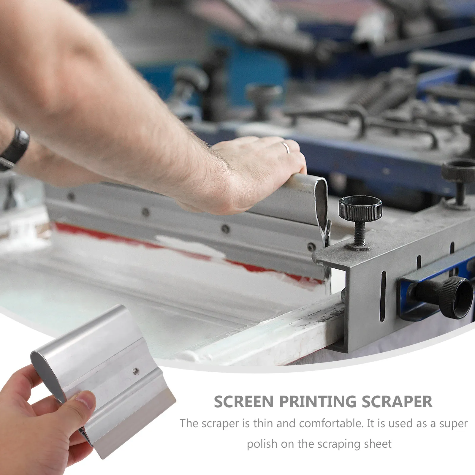Screen Printing Squeegee - 1 шт. Высококачественный скребок-шпатлевка из нержавеющей