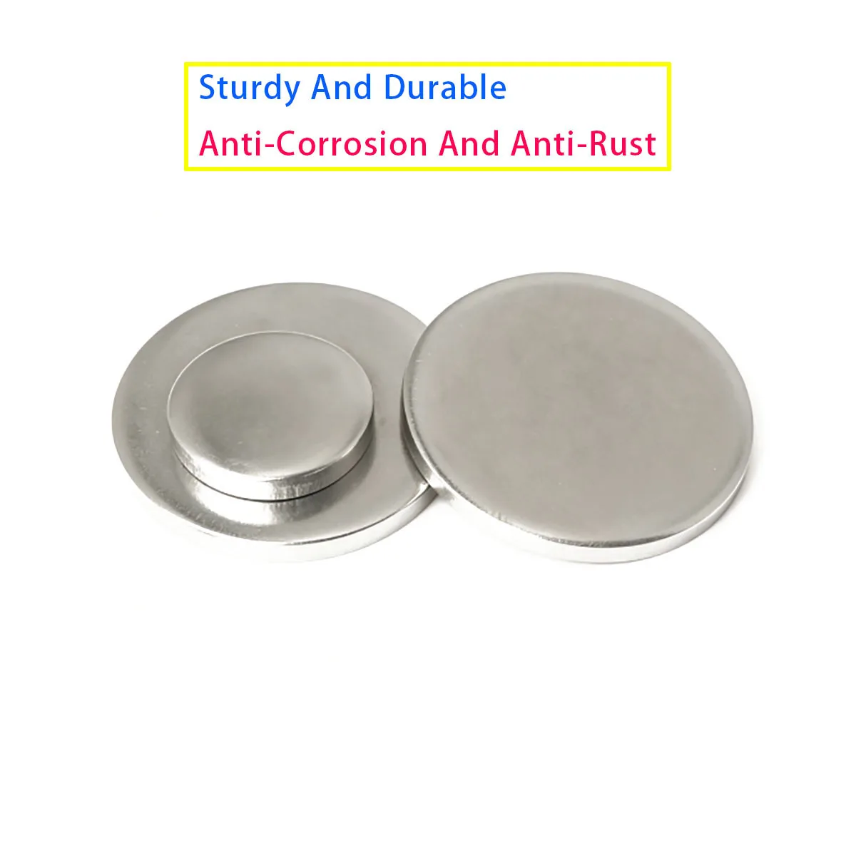 304 Stainless Steel Solid Non-Hole Round Flat Washer Blank Disc Pipe Seal Plug Metal Shim