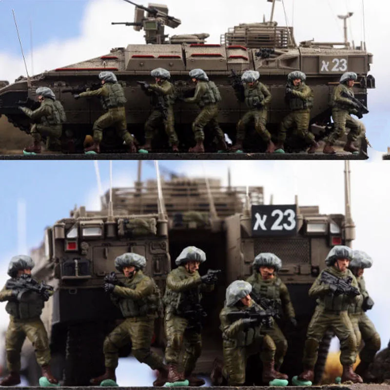 

AM 1:72 Scale Resin Material Chinese Soldiers 10 Suitable For Tank Helicopter Scenes Collectible Decorative Gifts Display