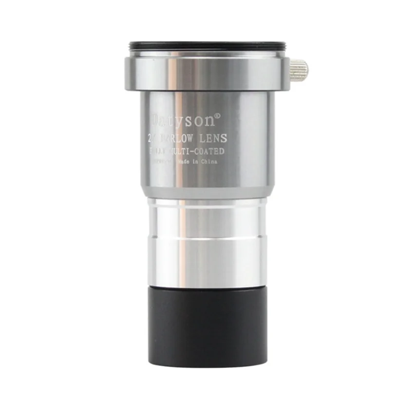 

1,25-дюймовый астрономический телескоп, 2X линза Барлоу, оптический увеличительный окуляр из алюминиевого сплава, астрофотография, наблюдение за фото