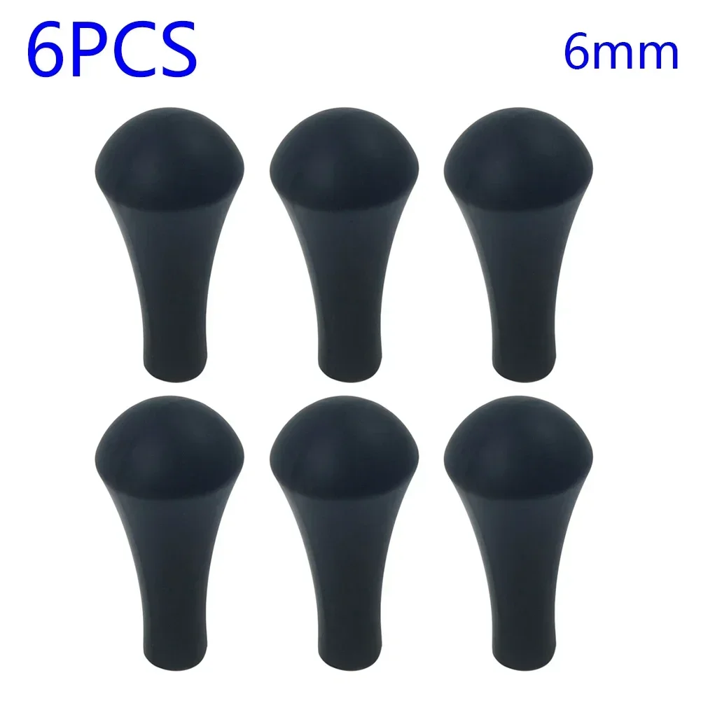 6pcs Archery Target Replaceable Rubber Arrow Tips Blunt Point Arrow Head For 6/8mm Arrows Hunting Shoot Arrows Outdoor Sports