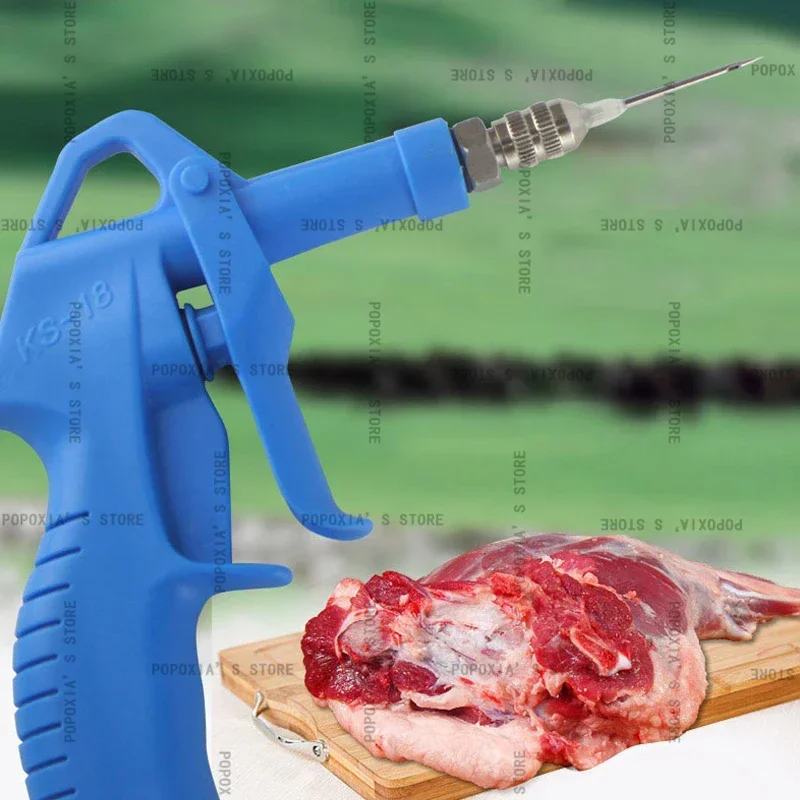 Máquina elétrica de injetor de marinada, tempero de sabor alimentar, ferramenta de seringa de carne para churrasco, pistola de injeção automática