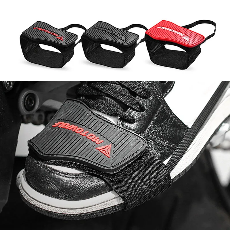 Black Red Motorcycle Shoes Protective Moto Gear Shifter Men Women Shoe Boots Protector Shifter Guards