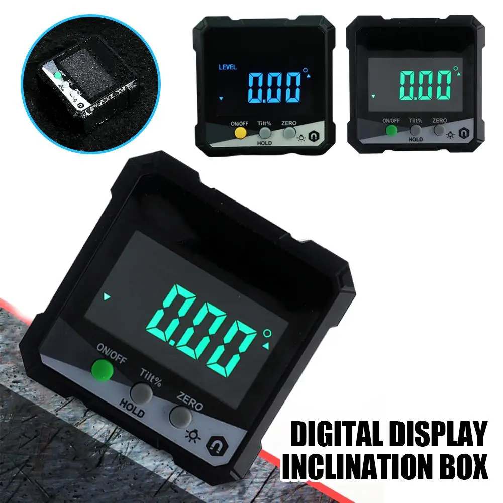 Digital Inclinometer Level Box Protractor Angle Finder Slope Meter Multi Function Measuring Tool For Home Construction DIY Tools